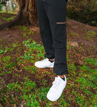 Load image into Gallery viewer, Black Cargo Joggers Slim fit
